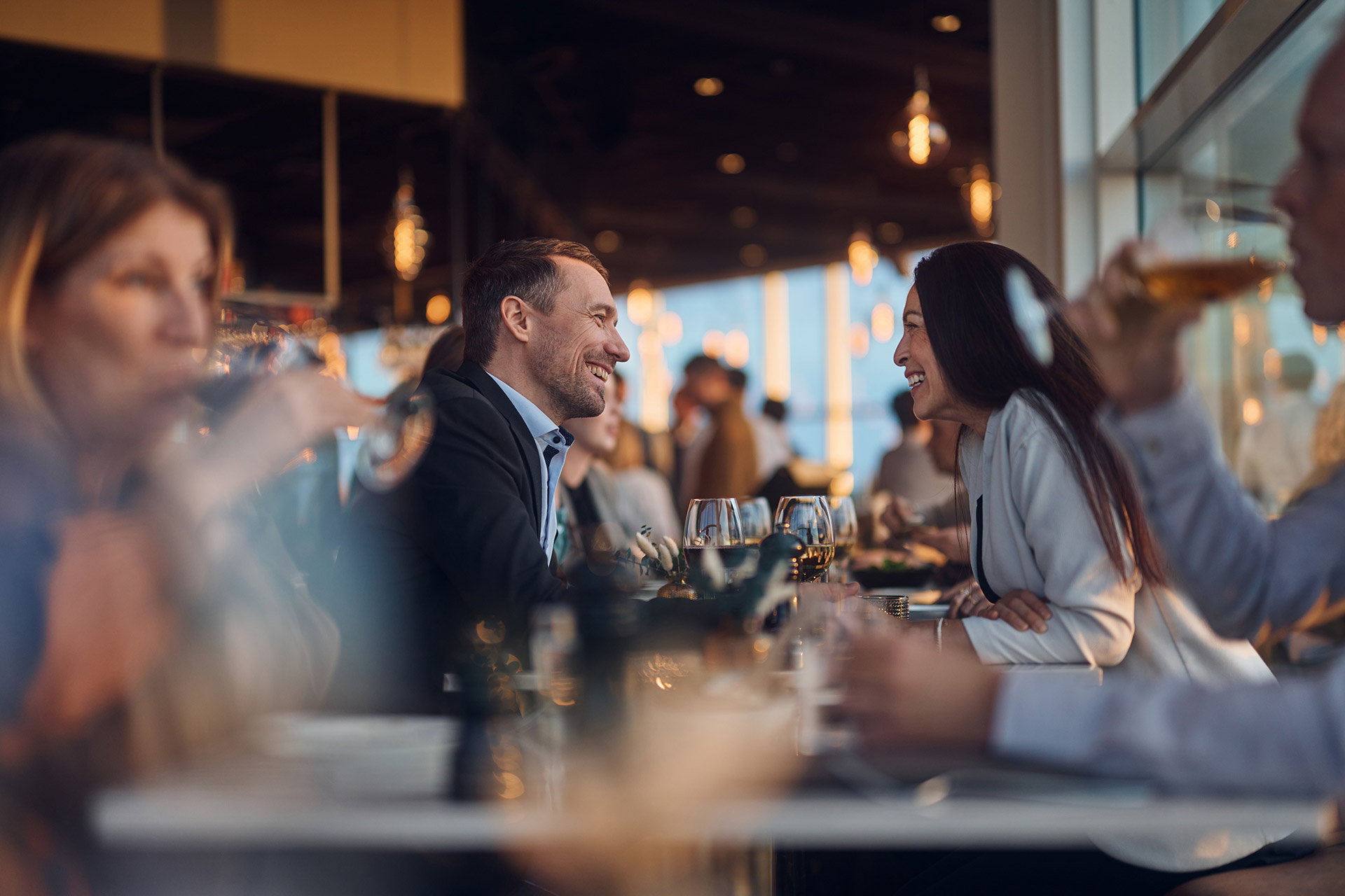 Par på middag på Heaven 23